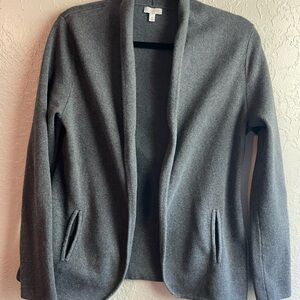 Talbots Charcoal Knit Cardigan